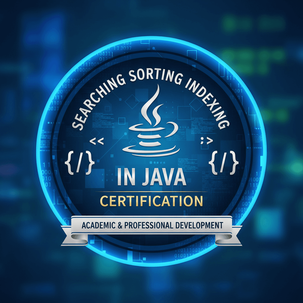 Searching, Sorting and Indexing in Java
